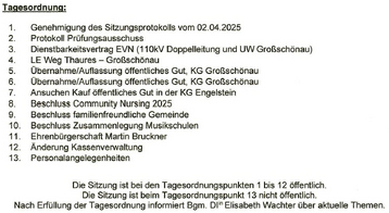 Tagesordnungspunkte 26.06.2025