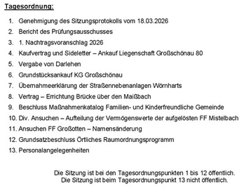 Tagesordnungspunkte 17.06.2026
