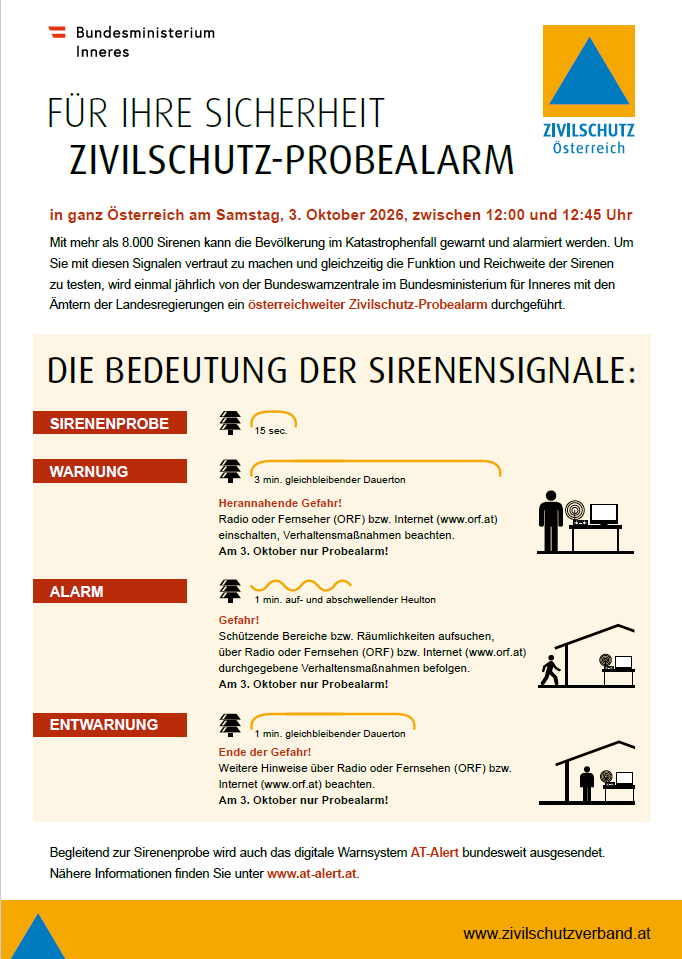 Zivilschutzprobealarm